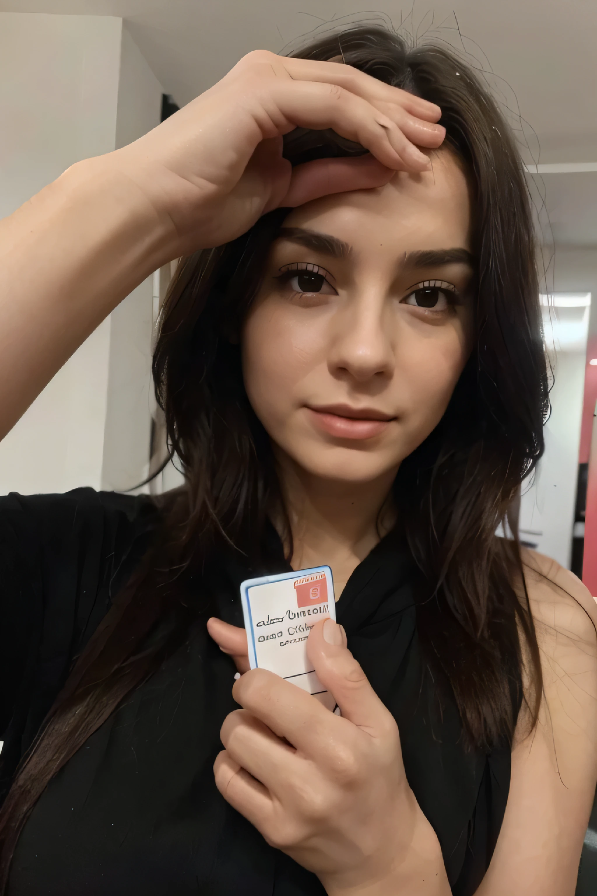 ouvre juste + la main qui tient la carte et c'est parfait