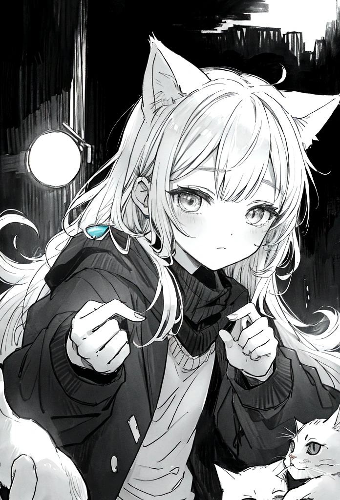 chibi with cat ears