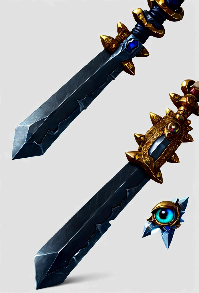 Sword with eye inside and gems