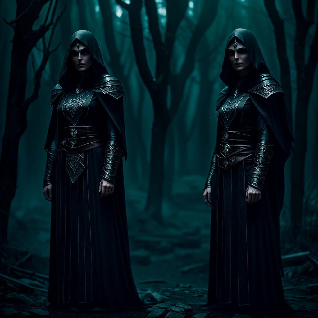 a necromancer worshiper of namira,stealthy assassin,dark fantasy,dark magic,magical ritual,dark energy,dark art,dark lord,dark forces,dark fantasy landscape,dark castle,dark woods,dark sky,dramatic lighting,moody atmosphere,cinematic,highly detailed,digital art,concept art,epic scale,intricate details,realistic,photorealistic,award winning,8k,best quality