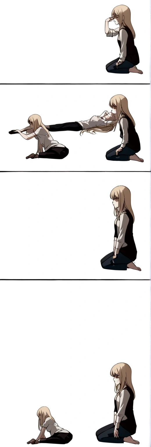 young blonde, drug addict woman, getting a shot,side view, lying, side view, full body, no background, HORRor , sad