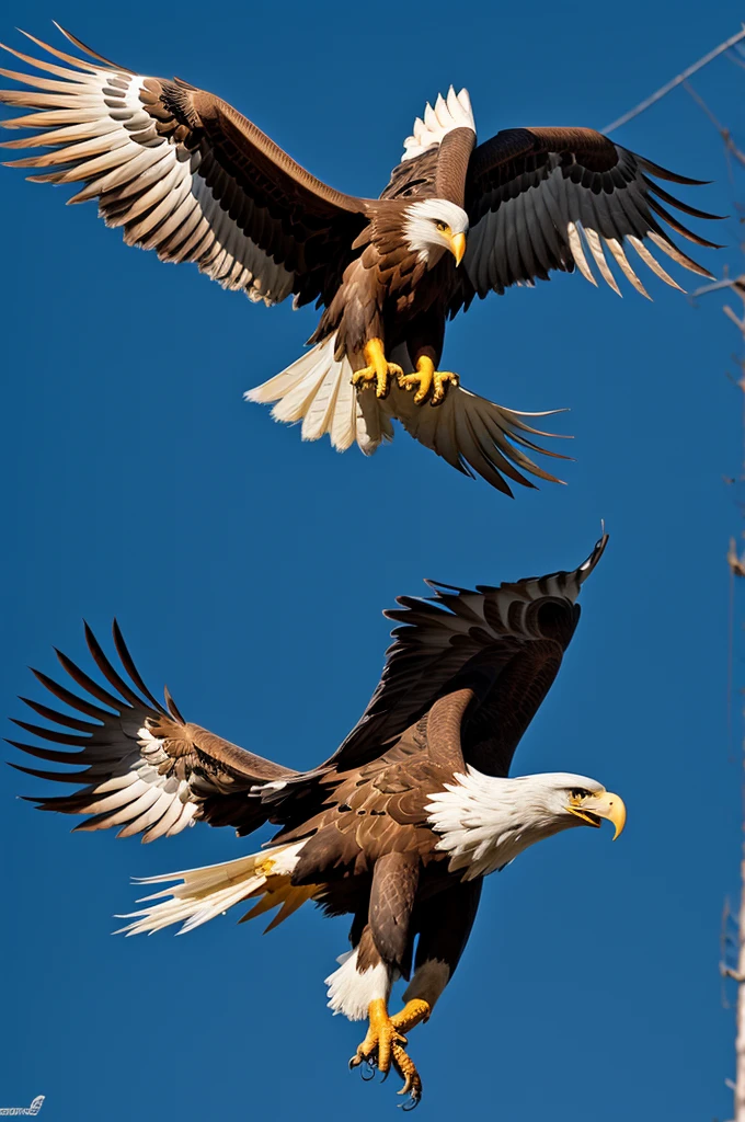 Romanian Eagle crushes violently an orange