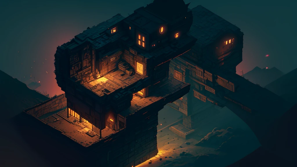 Generate an RPG battle map that is in a futuristic city. on the outskirts of the city, as if it were abandoned.