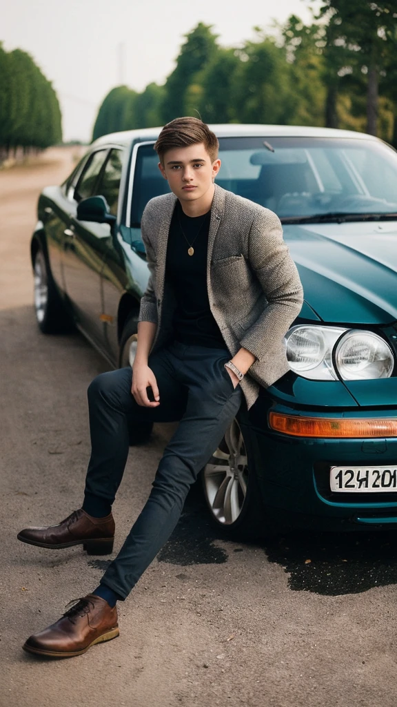 naughty man, 21 years, role model, self, realisitic, with clothese, detailded, automobile