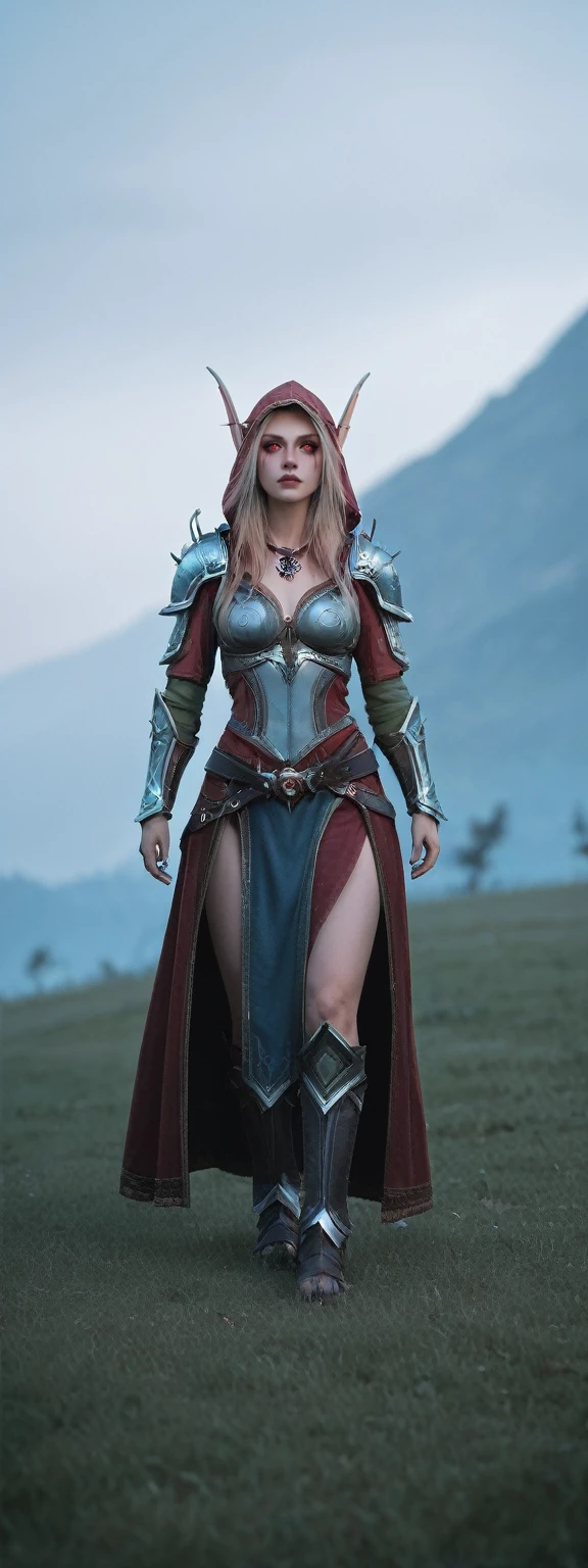 score_9,score_8_up,score_7_up,score_6_up,score_5_up,score_4_up,cinematic lighting,
1girl, sylvanas_windrunner, Standing,, as she directs the Forsaken in their quest to confront the Lich King