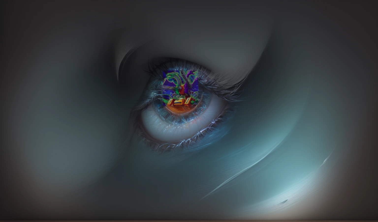 enlarge the drawing and continue to use it as wallpaper