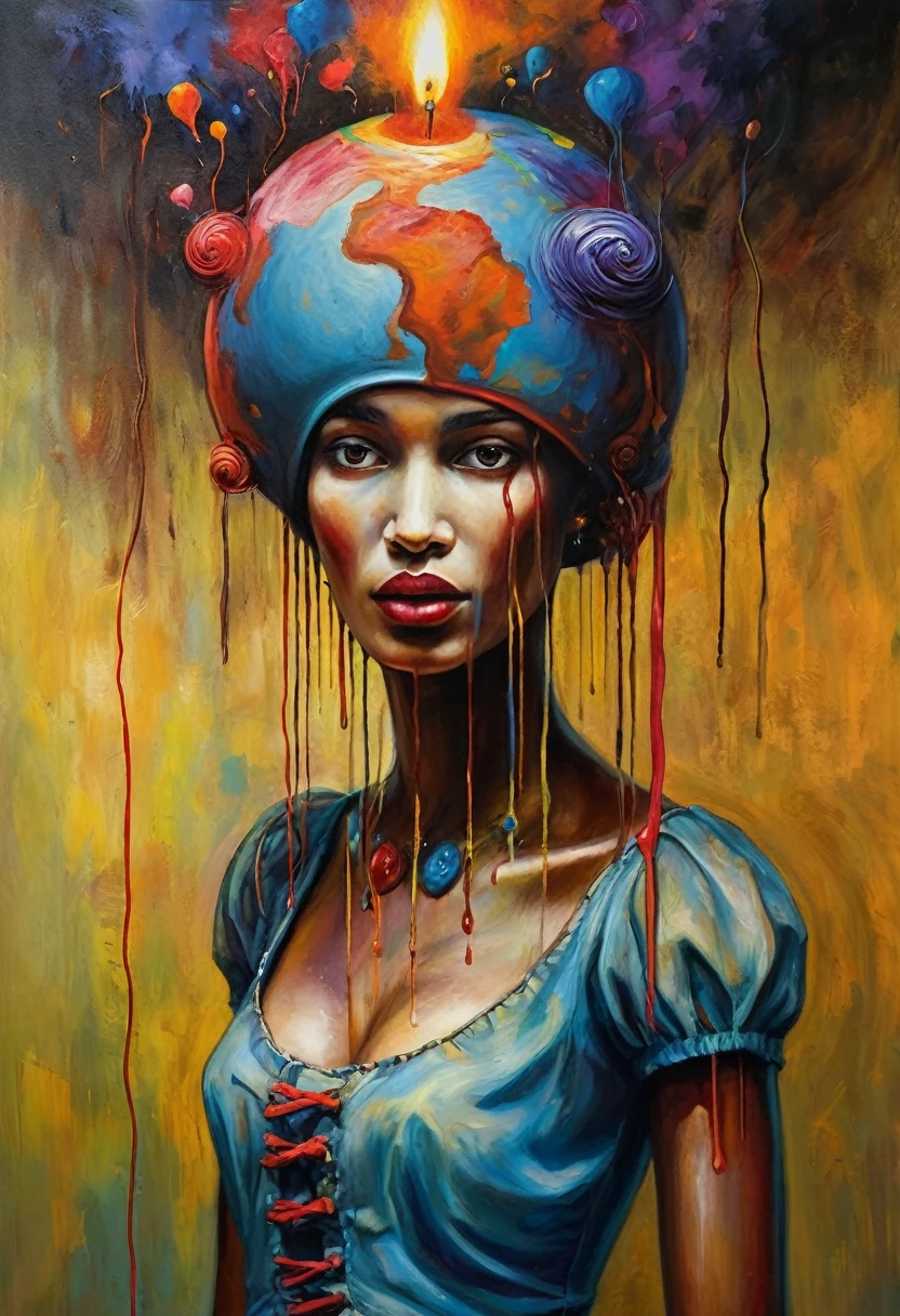 (Artistic Masterpiece of Romantic Life) ( (Themed Art of Life) ( (Conceptual Art) (NFT Exclusive) (Fauvism Work) ()”) Where visual poetry transcends traditional boundaries and embraces the dynamic interplay between creativity and technology Takes),dripping paint,darkart,style, in the style of esao andrews