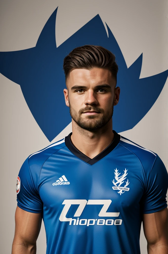A football shirt design for a team called ashes
