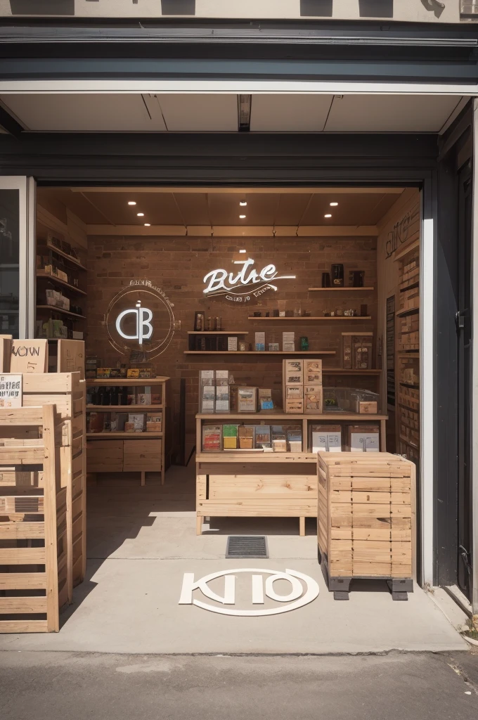 Create a store logo with the letters BR