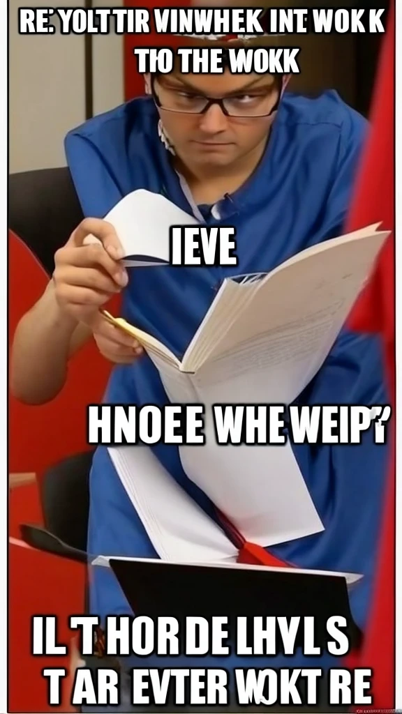 Evil teacher leaving homework to students 