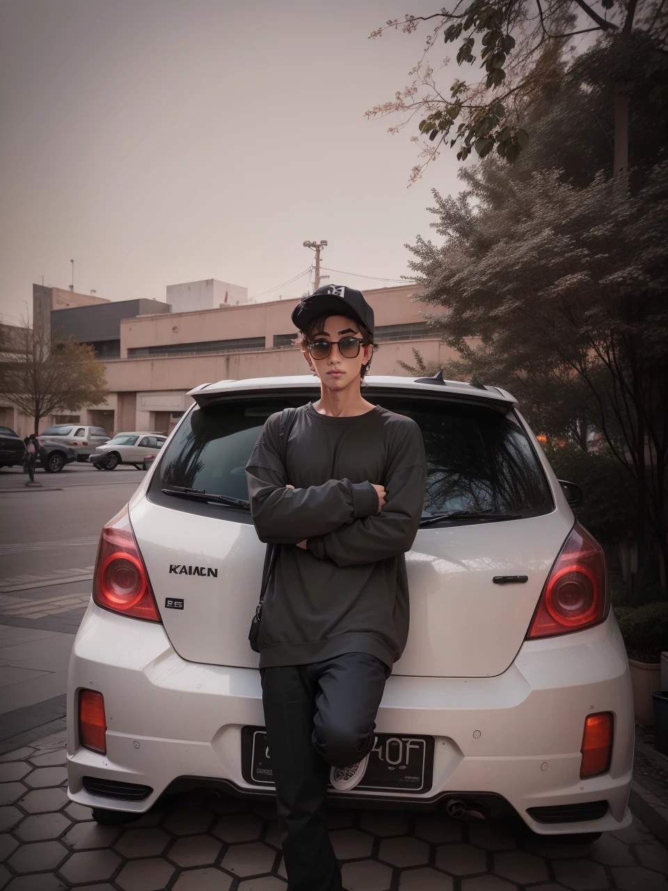Handsome man 8k quality, street style fashion relastic face, fix eyes and fingers