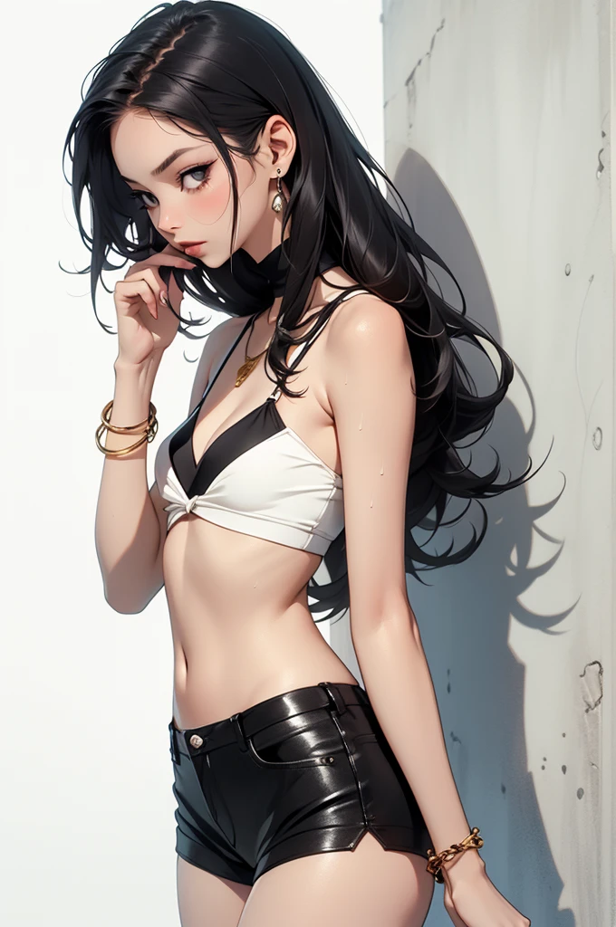 (looking at viewer:1.4), portrait, (standing:1.2),(supermodel:1.2), topless, hilda_(pokemon), 1girl, hat, denim, brown_hair, holding, baseball_cap, blue_eyes, long_hair, {{laughing}}, high_ponytail, ponytail, small_breasts, toppless, nude, big smile, (Punk rock fashion), upper body piercing, bedroom, Pokemon_style, pokemon_Characters