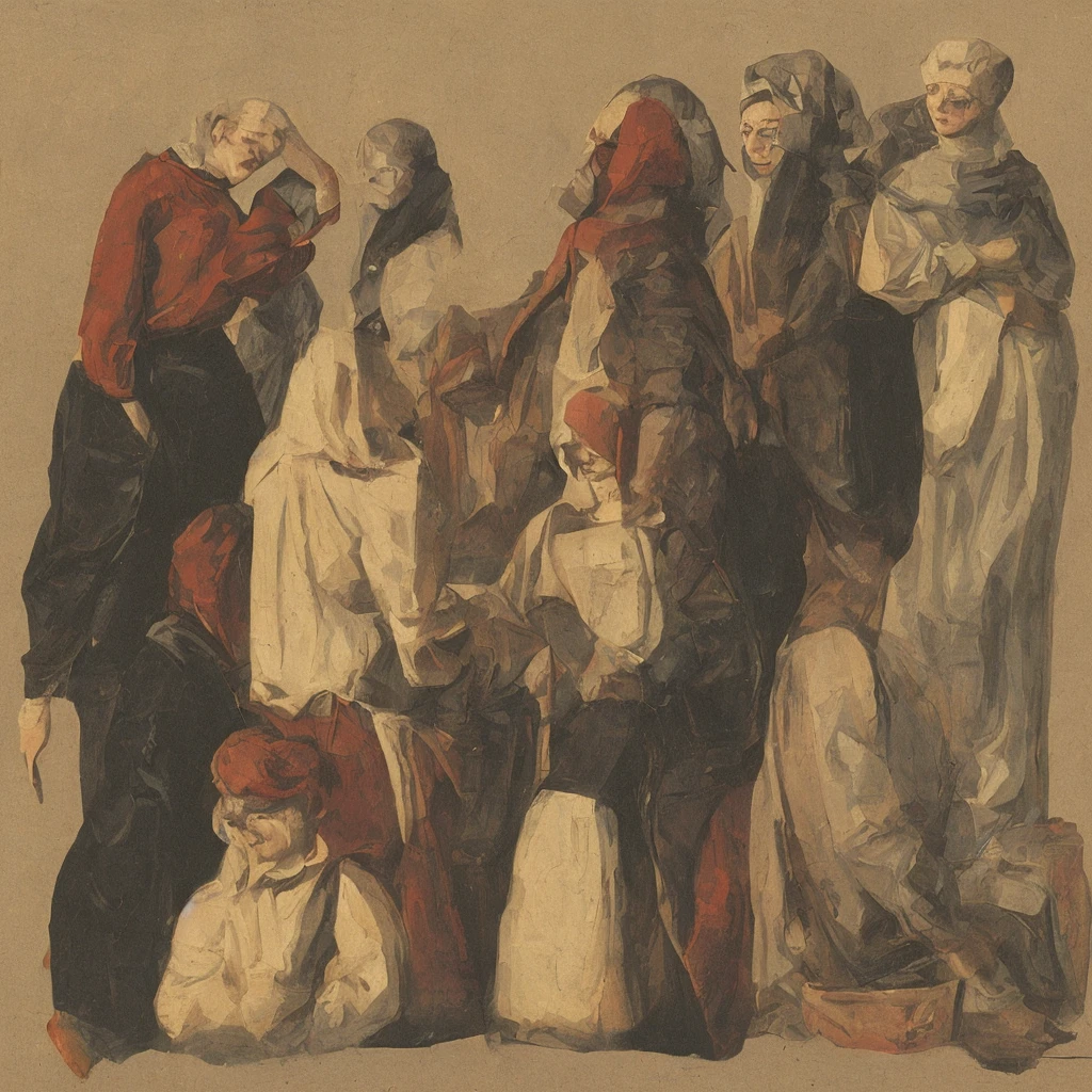 Trap group of four people