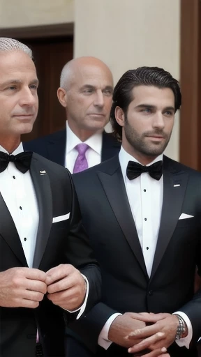 group of Abramovitz heartthrobs focus on face.