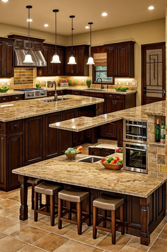 Design ideas for counters With a Mexican theme at the front