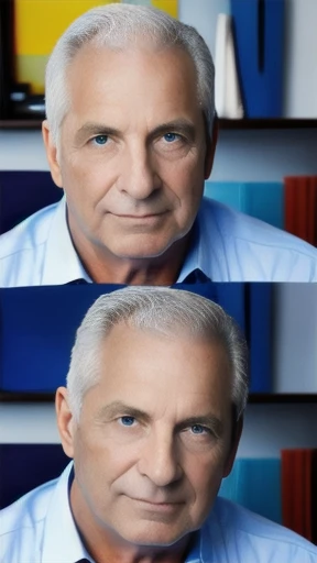 of Abramovitz men focus on face photo of color.