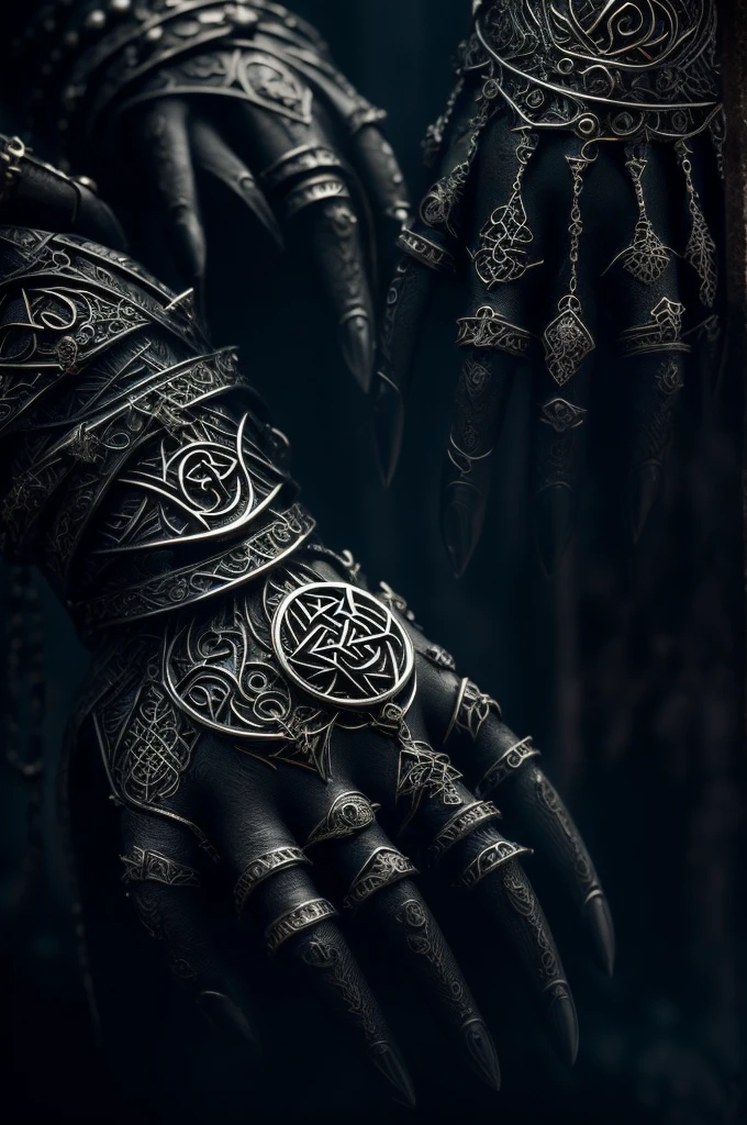 a sinister ring of namira, intricate medieval jewelry, dark fantasy, dark magic, black metal, highly detailed, hyperrealistic, 8k, dramatic lighting, ominous atmosphere, rich color palette, glowing runes, demonic symbols, twisted organic shapes, gothic architecture, otherworldly energy, masterpiece
