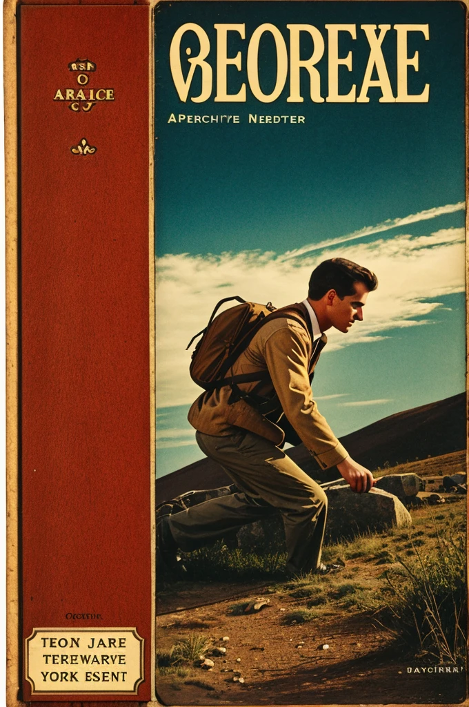 Old vintage boarder, book cover