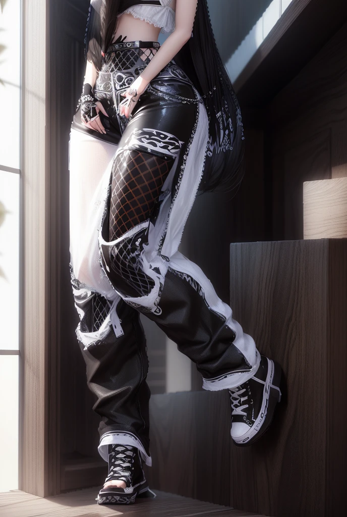 AVATAR SECOND LIFE Korean girl wearing white blouse, Asian, long black hair, Bblack hair,, Perfect and detailed face, imvu, maximalist details, AVATAR SECOND LIFE Korean blusa , neon,