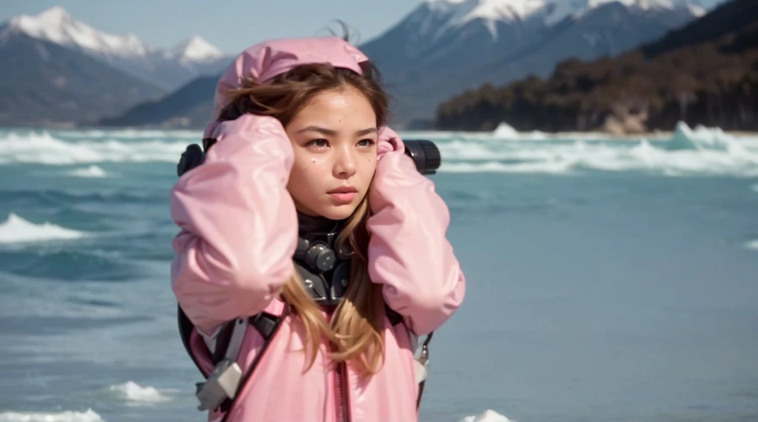 scubagear2023, ((( movie still of Italian exploitation movie))) , cinematic, film grain,
by (Giuseppe pinori:Richard wong:0.2),  (Foreground: scientific dive sight on the ocean shore, (ice cold) , on the diveboat vessel, Volumetric Light, ((Middleground: (closeup) pretty and young   girl (Lee Sung-kuyng, clear facial features), in [ fullbody neoprene];2 factured heavy drysuit, (in scuba), [oxygen tank]:0.5, after a scuba dive, , action pose,   , clear facial features, perfect body,(full body portrait)
)),
(((Background: distant frozen mountains))), (creating an emphasis on emotions such as wonder, trill, happiness,),  
Blondhead women, inspired by Ron English, [au naturel]:0 1, , 
intricate details, trend on istock, best quality, masterpiece, 5 fingers, 1girl, 