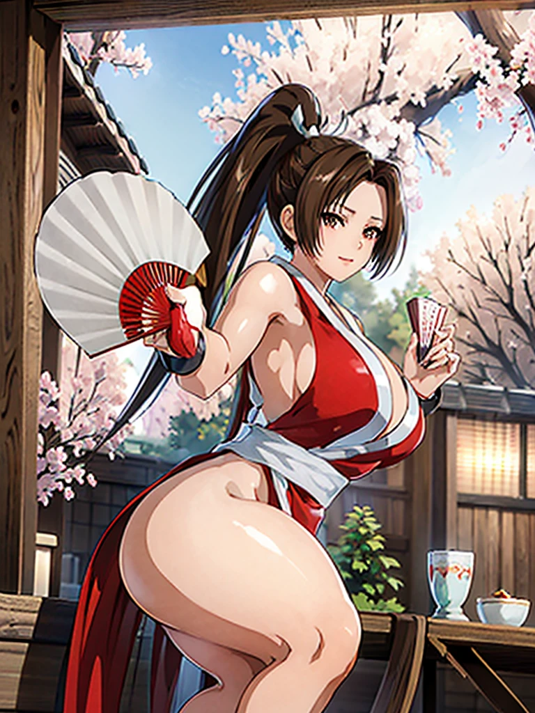 ((8K)), ((32k)), ((Highest quality)), ((masterpiece)), ((超High resolution)), ((Tmasterpiece)), (((head shot:1.6)))、((8K)), ((32k)), ((Highest quality)), ((masterpiece)), ((超High resolution)), Fine skin、女性1 person、pink sexy dresses、((Mai Shiranui:1.2)), Expose your shoulders、Brown Hair, Brown eyes, Long and high ponytail, hair band, 1 person、Captivating Smile Age 25, Japanese Mature, beautiful指, beautiful長い脚, beautiful体, beautiful鼻, beautifulキャラクターデザイン, Perfect Eyes, Perfect Face, jewelry, hair ornaments, king of fighters,((Large handheld fan:1.6))、
(Tabletop, Highest qualityの, Highest quality, beautifully、beautiful: 1.2), Very detailed, More detailed,適切な体のProfessionalポーション,Tabletop,Ultra-high quality output images,High resolution,Intricate details,Very delicate and beautiful hair,Realistic photos,dream-like,Professionalの照明,Realistic Shadows,Focus Only,
(Big Breasts:1.2,) , フローティングスカートFine skinの質感, High quality fabric, High quality metallic texture、((Beautiful and dense face))、RAW Photos、Professional, Ultra-fine painting, ((alone)), beautiful胸、Highest quality, Very detailed, Very detailed詳細, Finer details, so beautiful,(Five Fingers, Four fingers and thumb),Concept Art, Anime fantasy artwork, Detailed fantasy art,8KHigh resolution, Detailed Art, 8 Slim legs, Defined, Defined fingers