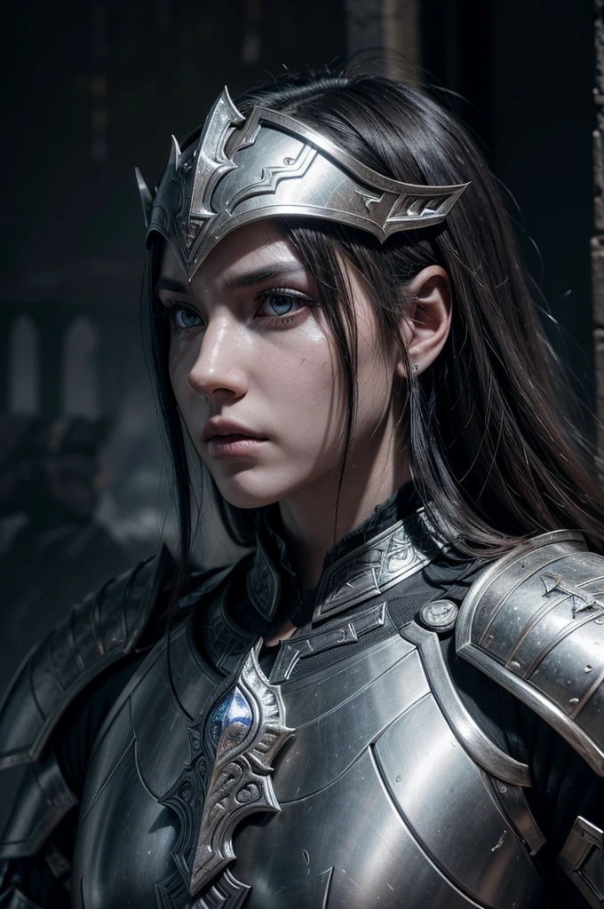 a highly detailed and realistic portrait of an imperial paladin-battle mage hybrid worshiper of akatosh, extremely detailed face and eyes, intricate armor and weaponry, powerful expression, dramatic lighting, cinematic composition, epic fantasy, rich colors, volumetric lighting, dramatic shadows, award winning digital art, concept art, unreal engine, 8k, photorealistic