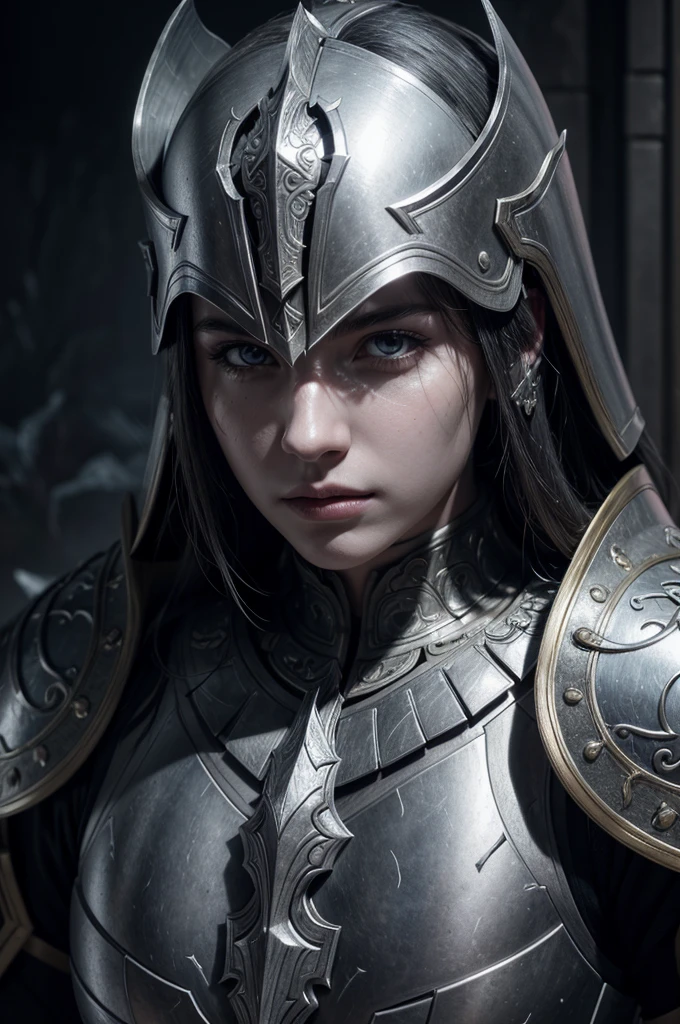 a highly detailed and realistic portrait of an imperial paladin-battle mage hybrid worshiper of akatosh, extremely detailed face and eyes, intricate armor and weaponry, powerful expression, dramatic lighting, cinematic composition, epic fantasy, rich colors, volumetric lighting, dramatic shadows, award winning digital art, concept art, unreal engine, 8k, photorealistic