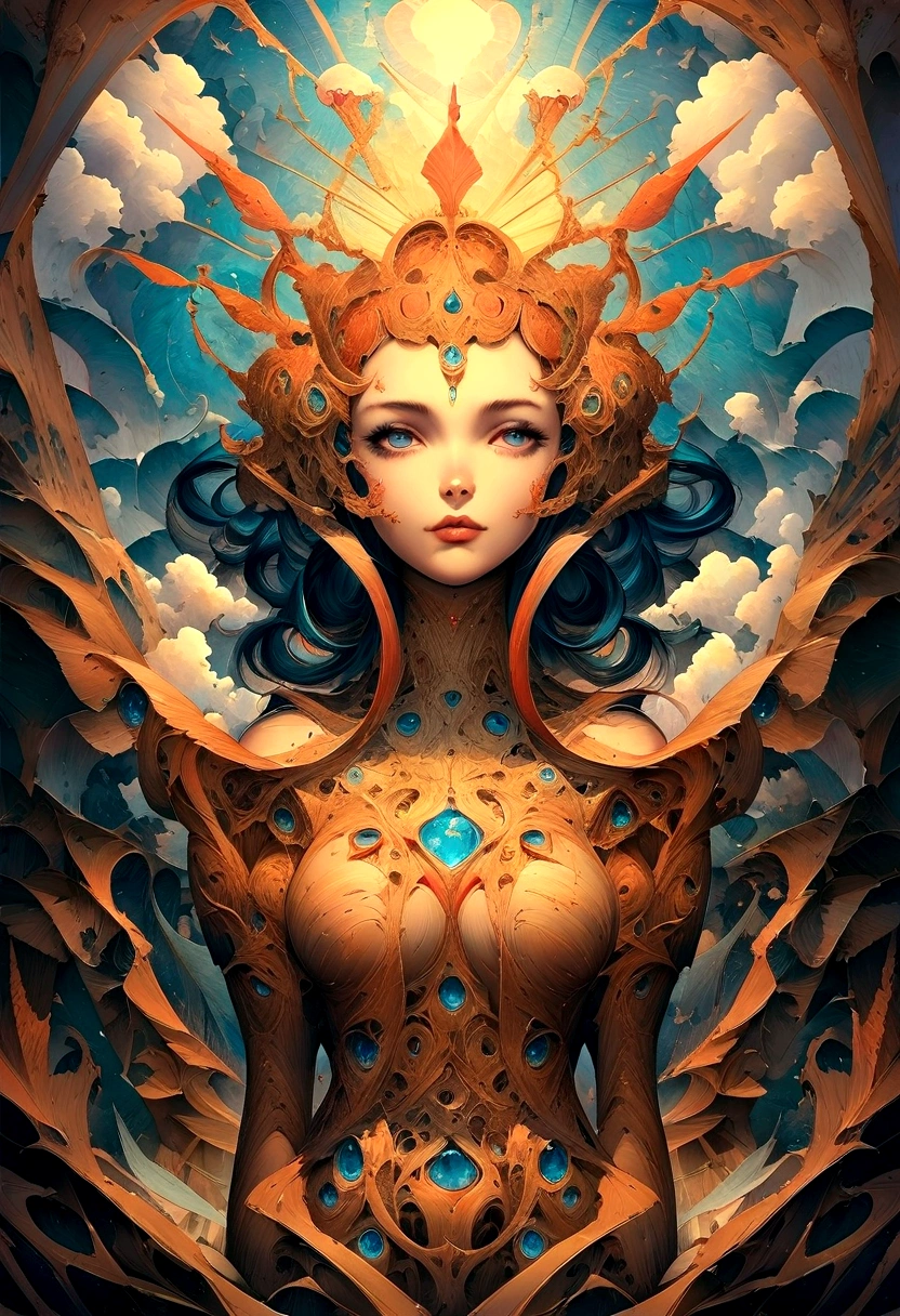 Painting for art competition that is a winner for a national painting competition in the art style Zdzisław Beksiński