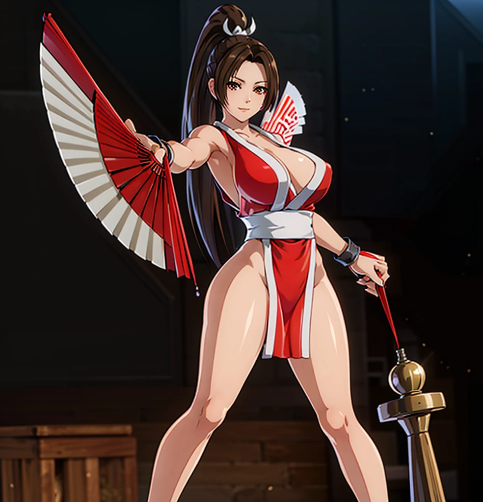 ((8K)), ((32k)), ((Highest quality)), ((masterpiece)), ((超High resolution)), ((Tmasterpiece)), (((head shot:1.6)))、((8K)), ((32k)), ((Highest quality)), ((masterpiece)), ((超High resolution)), Fine skin、女性1 person、pink sexy dresses、((Mai Shiranui:1.2)), Expose your shoulders、Brown Hair, Brown eyes, Long and high ponytail, hair band, 1 person、Captivating Smile Age 25, Japanese Mature, beautiful指, beautiful長い脚, beautiful体, beautiful鼻, beautifulキャラクターデザイン, Perfect Eyes, Perfect Face, jewelry, hair ornaments, king of fighters,((Large handheld fan:1.6))、
(Tabletop, Highest qualityの, Highest quality, beautifully、beautiful: 1.2), Very detailed, More detailed,適切な体のProfessionalポーション,Tabletop,Ultra-high quality output images,High resolution,Intricate details,Very delicate and beautiful hair,Realistic photos,dream-like,Professionalの照明,Realistic Shadows,Focus Only,
(Big Breasts:1.2,) , フローティングスカートFine skinの質感, High quality fabric, High quality metallic texture、((Beautiful and dense face))、RAW Photos、Professional, Ultra-fine painting, ((alone)), beautiful胸、Highest quality, Very detailed, Very detailed詳細, Finer details, so beautiful,(Five Fingers, Four fingers and thumb),Concept Art, Anime fantasy artwork, Detailed fantasy art,8KHigh resolution, Detailed Art, 8 Slim legs, Defined, Defined fingers