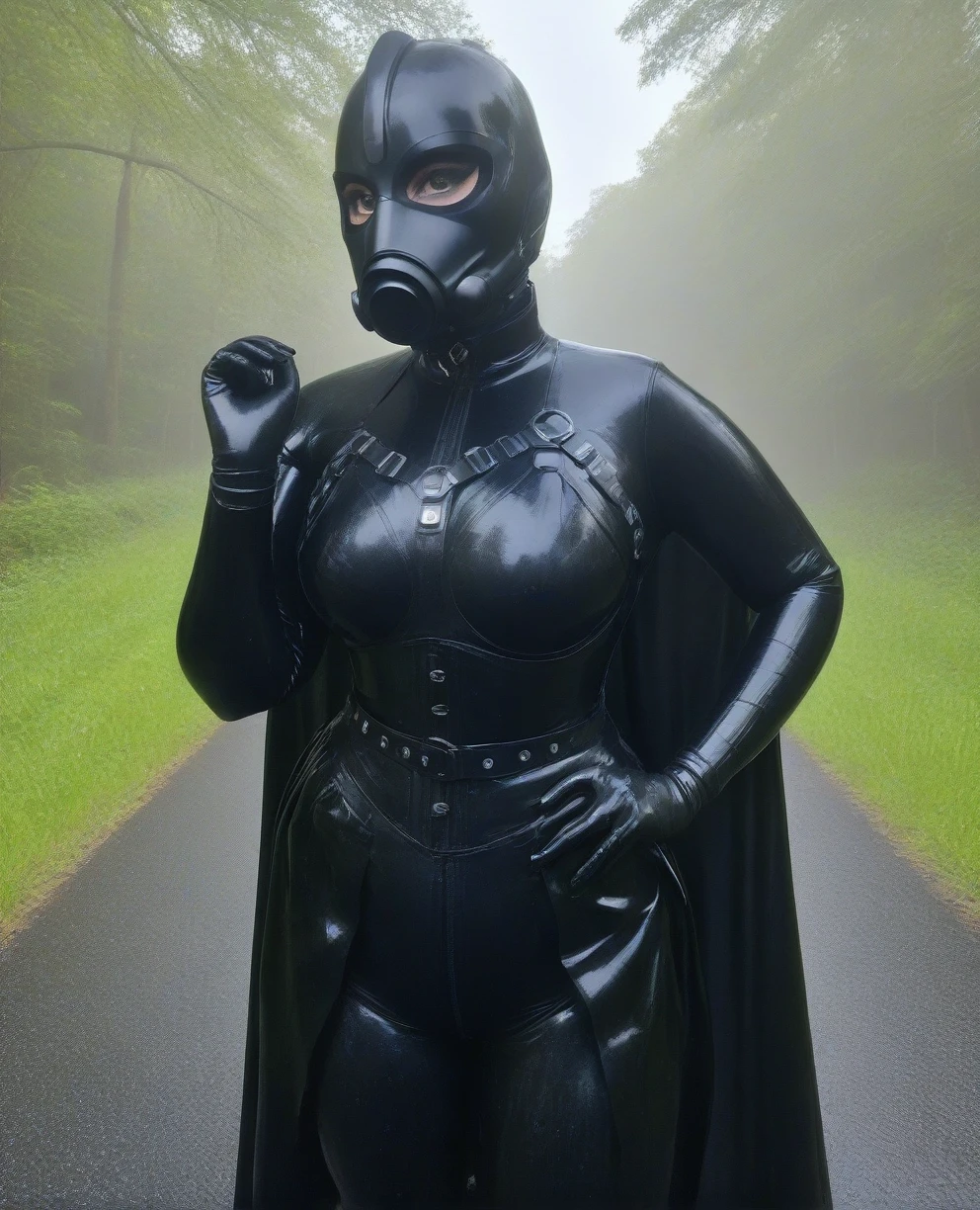 score_9,score_8_up,score_7_up,score_6_up, Trilla,green eyes,black hair, upper body, wet, armor,gloves,black bodysuit,black cape,belt,rain, science fiction,sith base, star wars, outdoors, rain, solo,fflixbag
wearing armor
sabine wren
