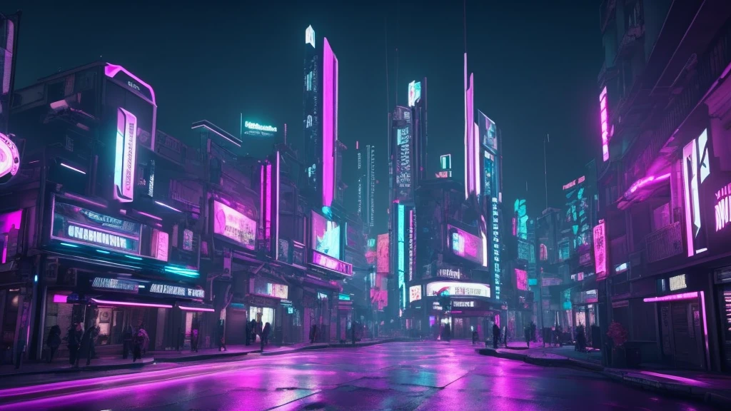 Cree moi une baniere youtube style cyberpunk avec marqué « $xvenDivercity » dimension 1024 x 576 avec comme couleurs principales le mauve nocturne et le blanc