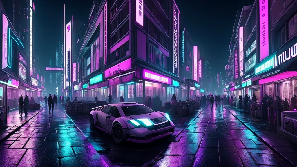Cree moi une baniere youtube style cyberpunk avec marqué « $xvenDivercity » dimension 1024 x 576 avec comme couleurs principales le mauve nocturne et le blanc