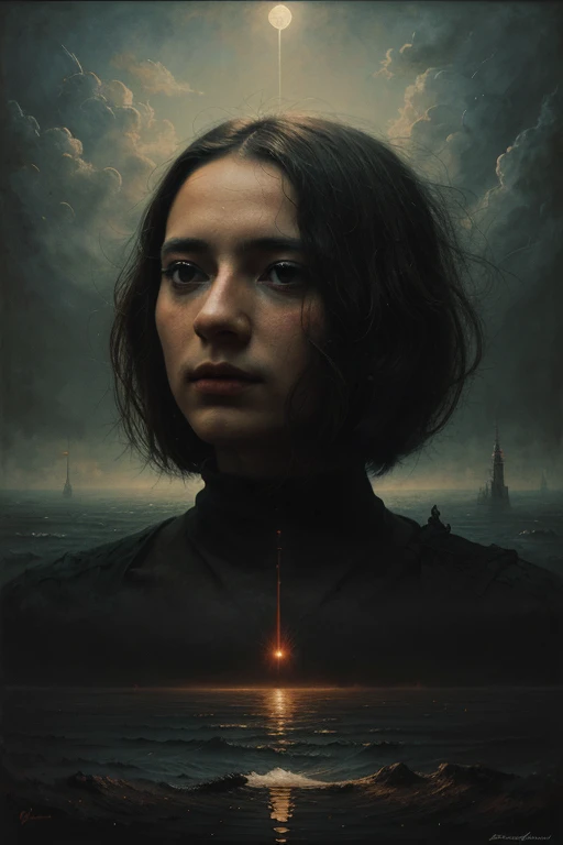 Artistic painting competition Winner of the national painting competition in the Zdzisław Beksiński artistic style