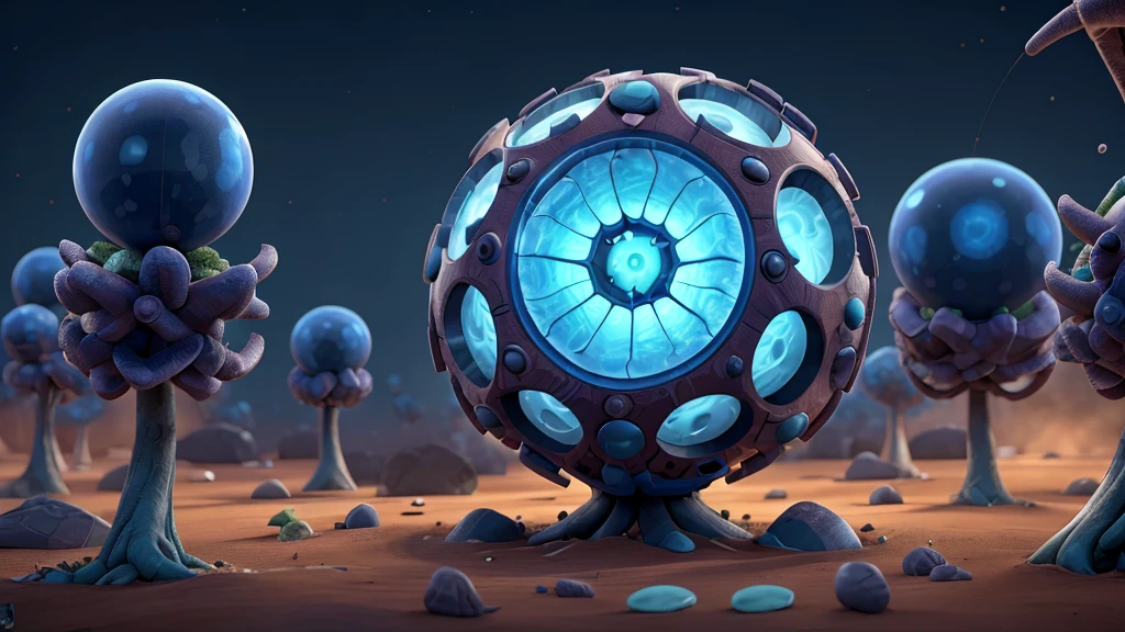Create a detailed 4K image of a virus. The virus must be represented microscopically, showing its complex structure and details such as the viral capsule, surface proteins and genetic material. Use vibrant, contrasting colors to highlight different parts of the virus. The image must convey a sense of molecular biology and pathogenicity, capturing the complexity and intricate structure of the virus in an accurate and scientifically relevant way.