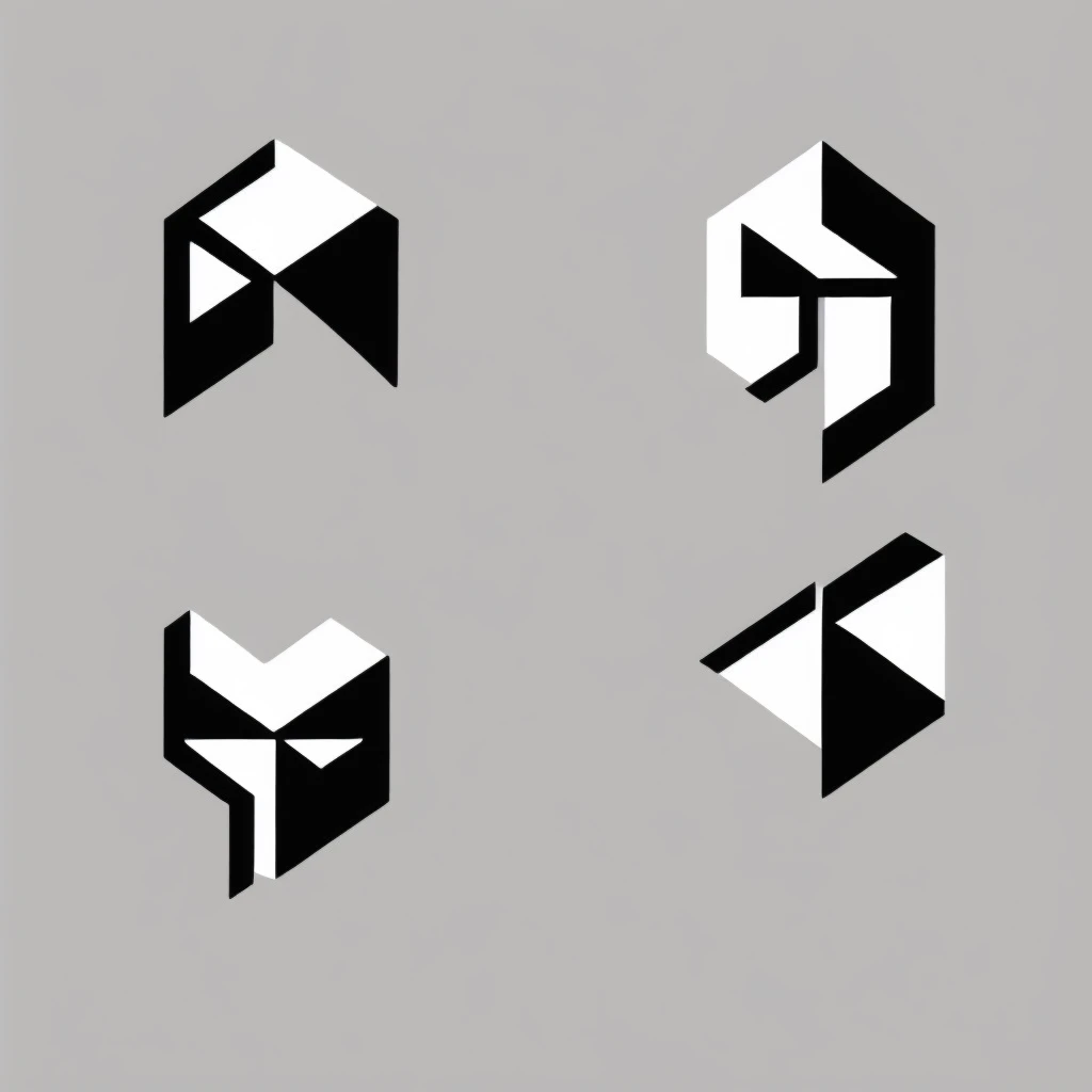 a highly detailed, minimalist abstract face logo, profile angle view, on a clean white background, vector illustration, 4k, 8k, high resolution, masterpiece, professional, digital art
