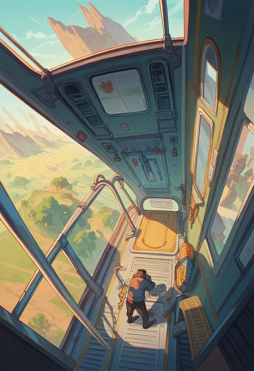 Create a 2D rpg battle map with top view, top view, top-down, train, metro, vagão, trem visto de dentro, metro, visto de cima, apenas o vagão