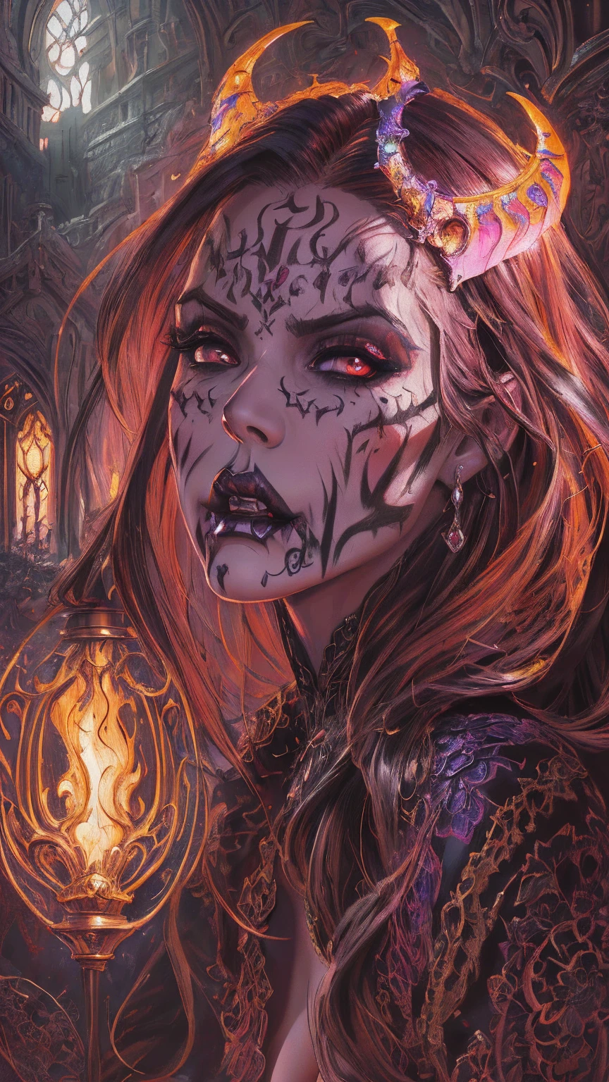Full body portrait, from below, demoness, full body portrait, kendralustlora, succubus, day of the dead facepaint and bodypaint, scary detailed art in color, rage, fury, angry expression, busty, curvy hips, sexy, alluring, erotic posing with open legs, lowleg panties, highly detailed fantasy art, beautiful fantasy art portrait, intricate detailed digital art, highly detailed digital painting, digital art fantasy art, mark brooks detailed, detailed fantasy digital art, amazing detail digital art, close-up portrait demoness skull, by Todd Lockwood, liquid metal girl