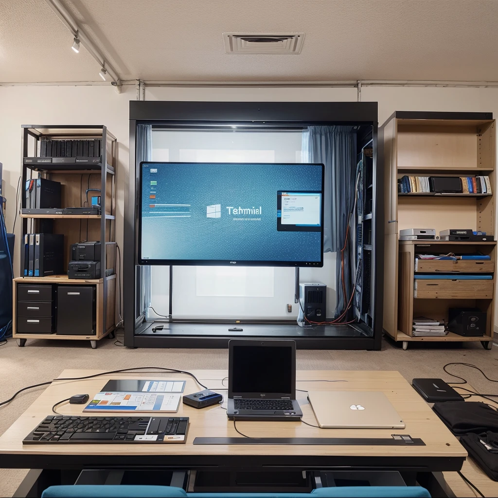 I want an advertising card model where it says PC technical support • Software Installation • Hardware Installation • System Repair • Windows Installation
