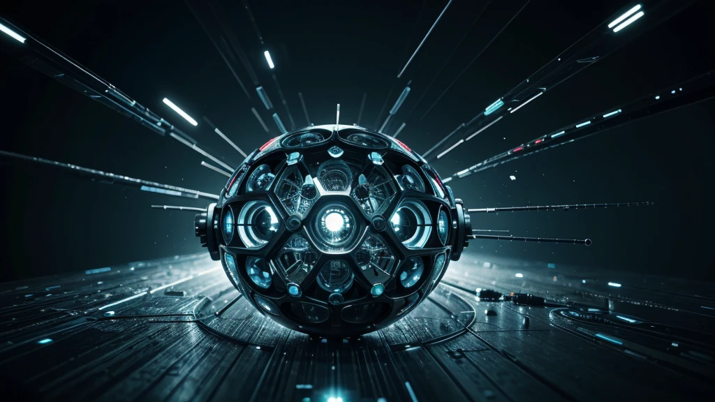 Create a 4K image that represents the interaction between viruses and technology. Utilize a stylistic approach that combines microscopic virus elements, such as its molecular structure and viral proteins, with modern technological elements, as electronic circuits, lines of code or digital interfaces. Integrate vibrant, contrasting colors to highlight both the biological and technological nature of the image. The composition must convey a fusion between biology and technological innovation, exploring the intersection between these two worlds in a visually intriguing and creative way.
