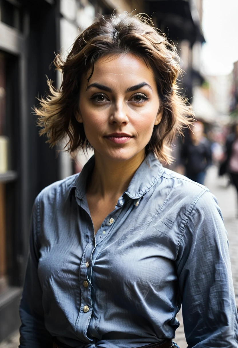woman with a little fuzz of beard