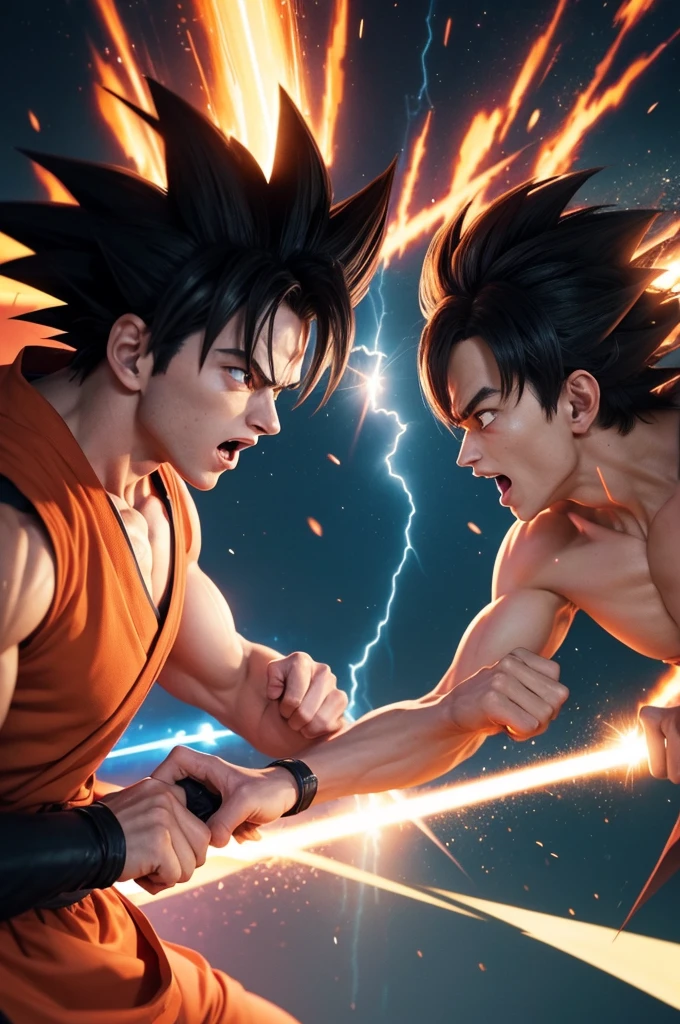 battle between number 18 versus Goku superior instinct