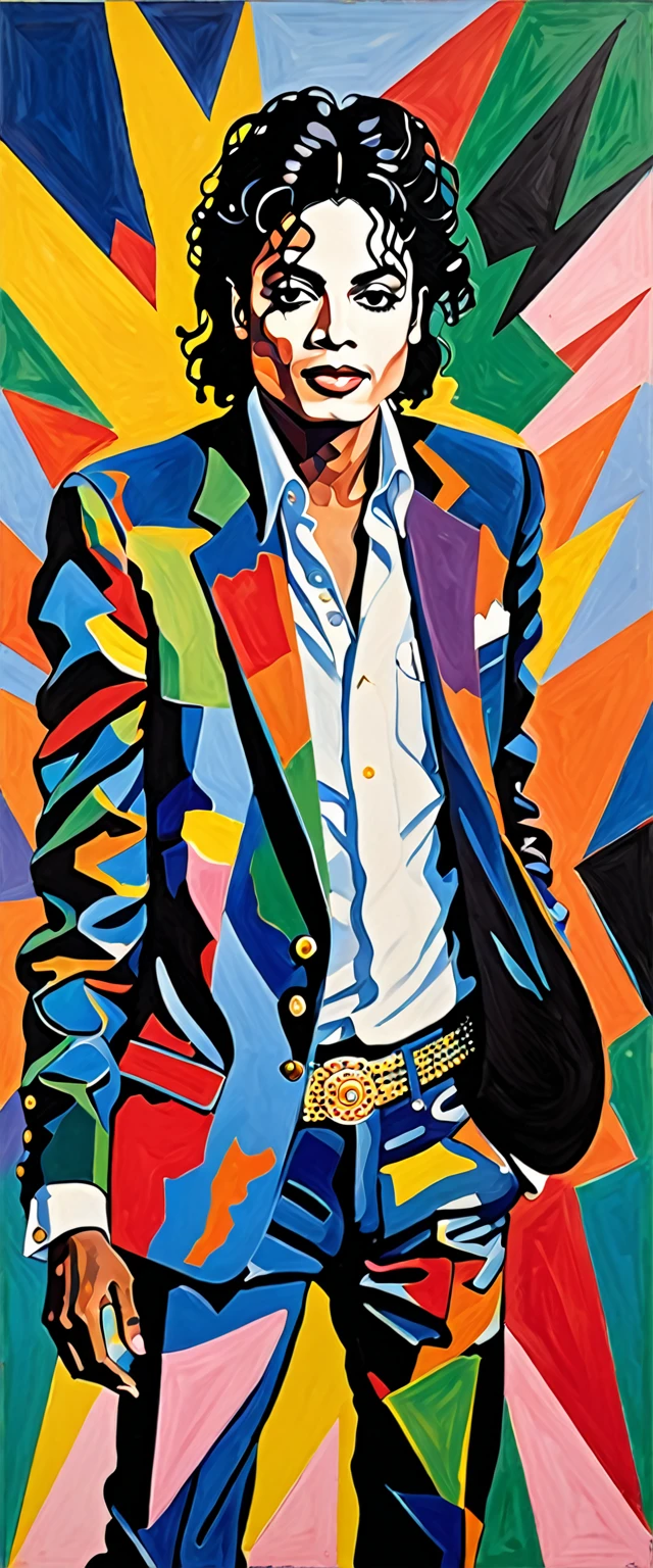 painting of Michael Jackson with a random color for face and hands, a pop art painting inspired by Francis Picabia, tumblr, neo-fauvism, peter driben, (by tom purvis), weird expressionist pose, baselitz, by tom purvis, fauvism style, fauvist, gouache on canvas, abstract figurative art, gouache on paper