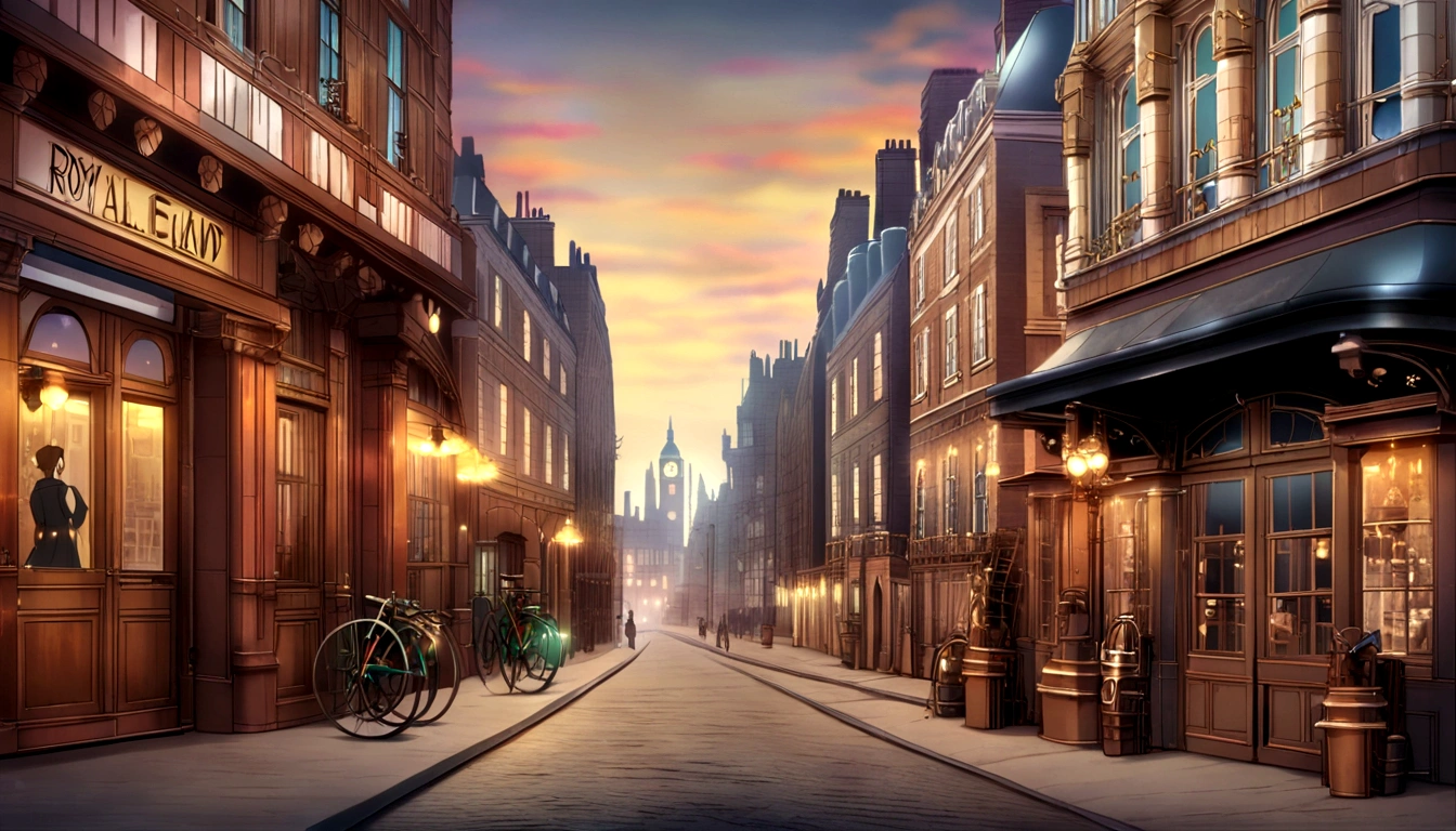 Scenery, anime scenery, London Victorian era, cityscape, victorian, anime, city, England