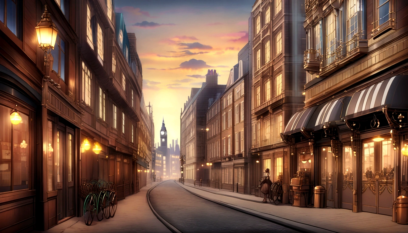 Scenery, anime scenery, London Victorian era, cityscape, victorian, anime, city, England