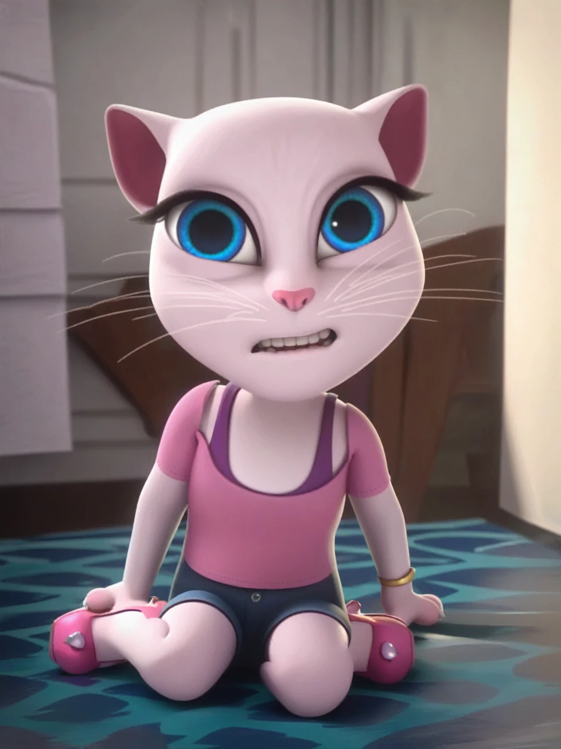 solo focus, a_la, 1girl, cat, white fur, long whiskers on both sides of the face, big bright blue eyes, big black eyelashes, small pink nose, triangular ears with pink channels, small breasts, looking at the viewer, sitting on penis, front view, fuck with legs together, platform high heels, score_9, score_8_up, score_7_up solo focus, a_la, 1girl, cat, white fur, long whiskers on both sides of face, big bright blue eyes, big black eyelashes, small pink nose, triangular ears with pink channels, small breasts, looking at viewer, sitting penis, front view, legs fucked together, platform high heels, score_9, score_8_up, score_7_up