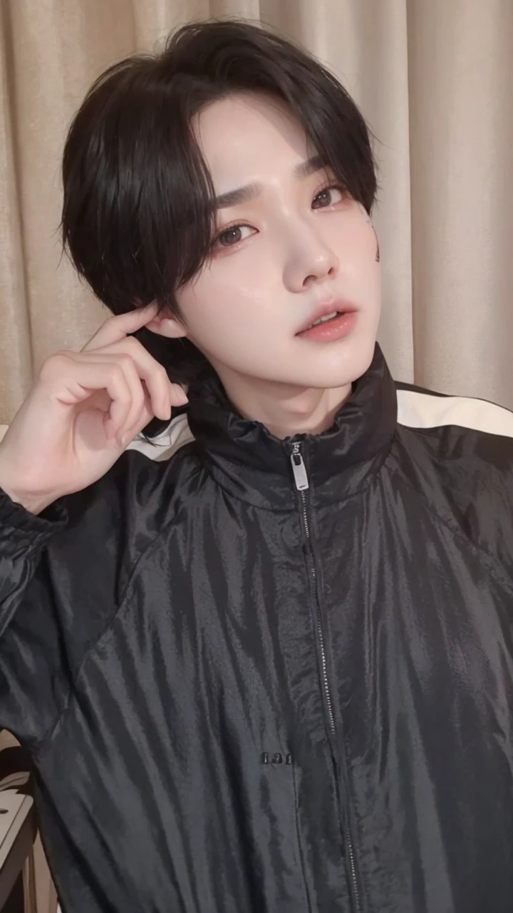 Yoongi com piercing na boca