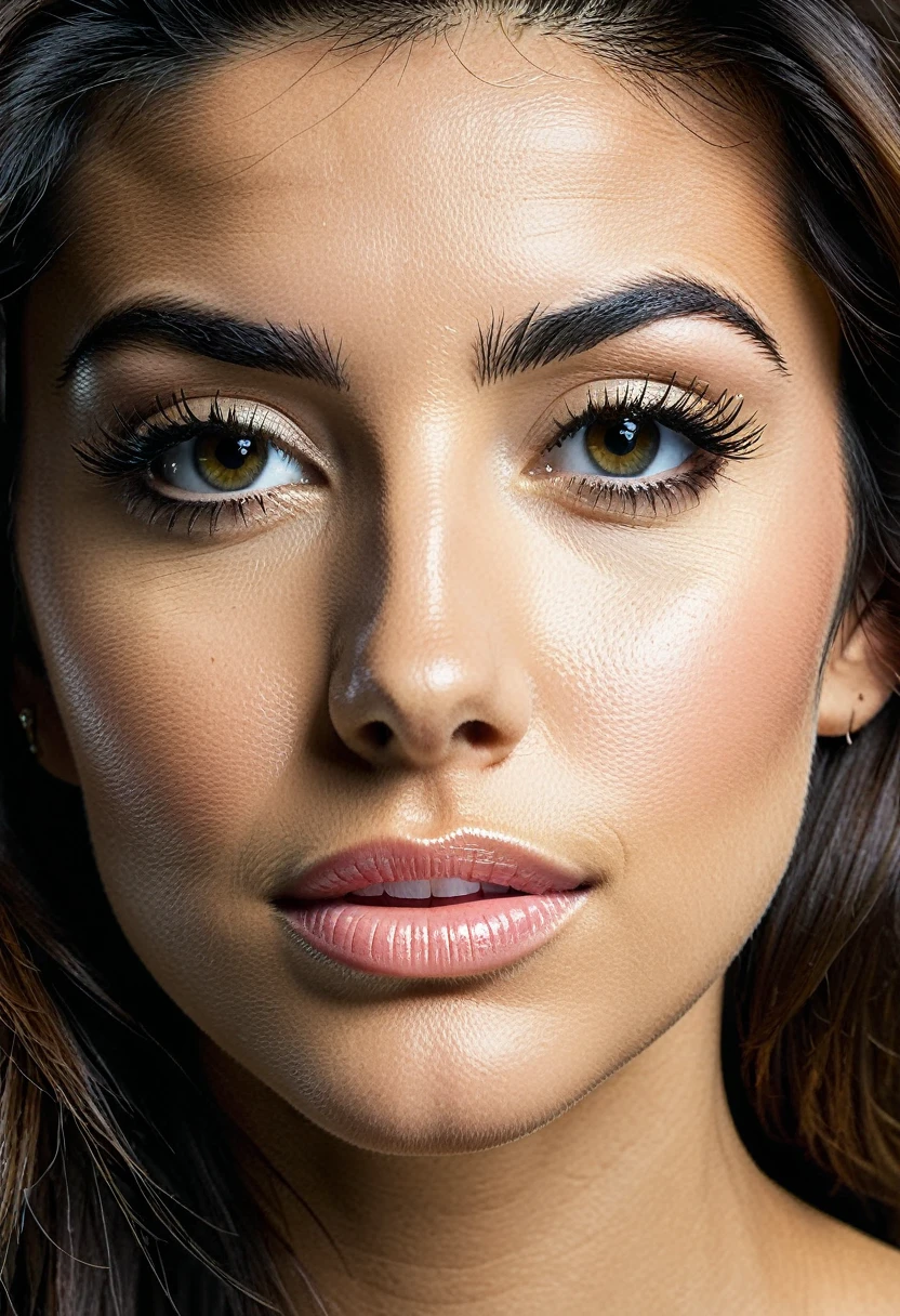 woman facial hair stubble