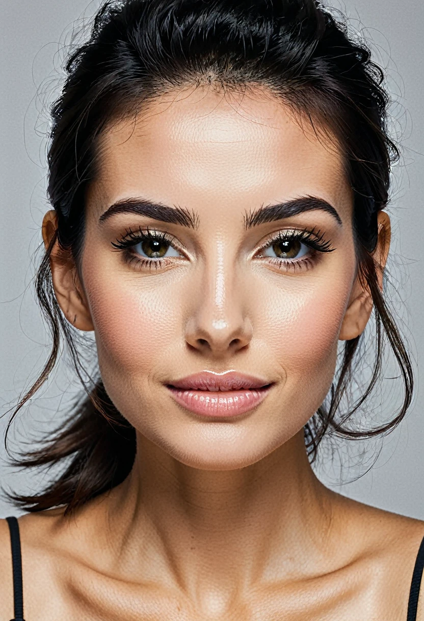 woman with stubble