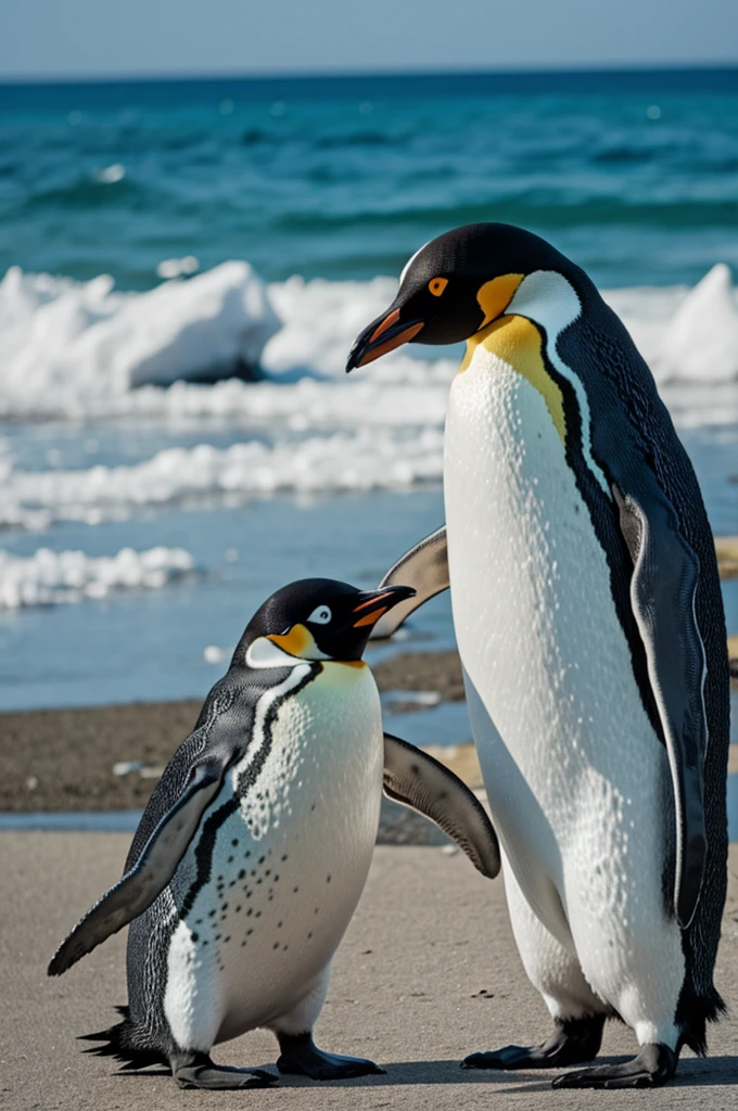 Penguin with fear
