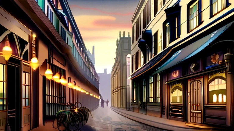 Scenery, anime scenery, London Victorian era, cityscape, victorian, anime, city, England